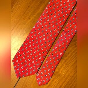 Brooks Brothers Red Reindeer Christmas Silk Tie